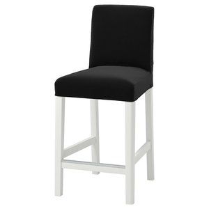 Lot 3 New ! IKEA BERGMUND Cover For Bar Stool With Backrest Djuparp Dark Gray
